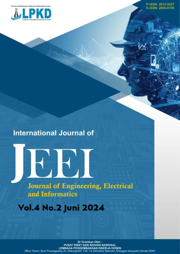 					View Vol. 4 No. 2 (2024): JUNI : Journal of Engineering, Electrical and Informatics
				