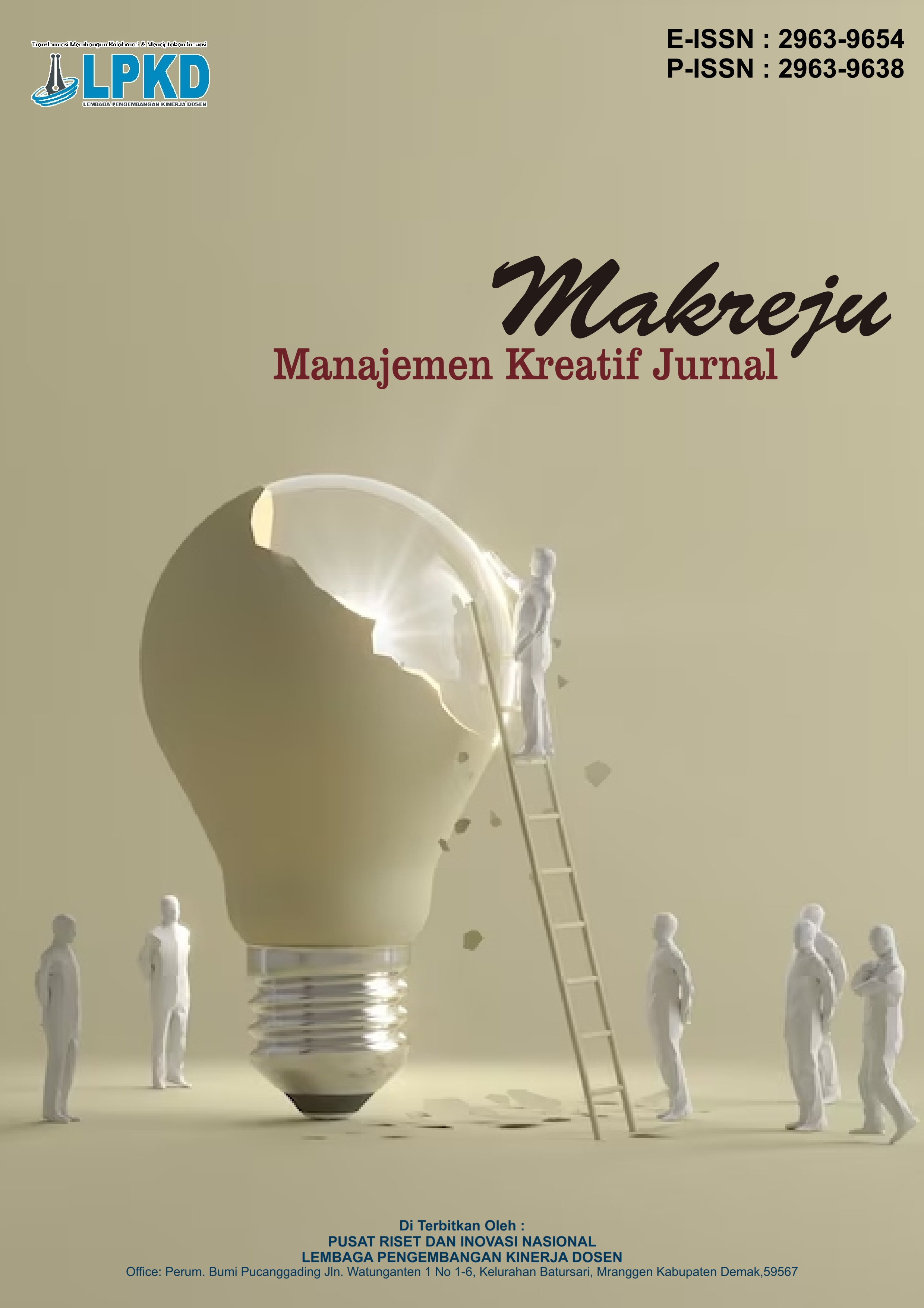 					View Vol. 2 No. 4 (2024): November: Manajemen Kreatif Jurnal
				